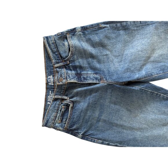 ANA Highest Rise Dad Medium Wash Jeans Size 2 Petite - Picture 4 of 8